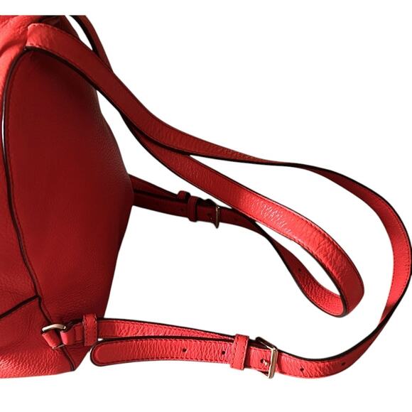 Kate Spade Jackson Pebbled Leather Stoplight Red Medium Backpack main image 4